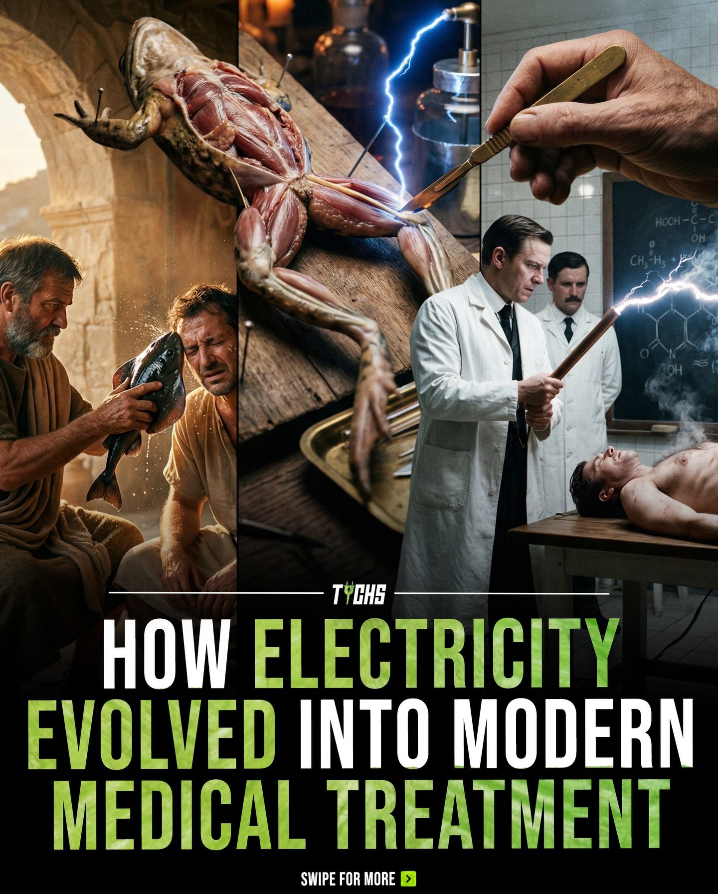 Electricity's Journey from Ancient Cures to Modern Medicine
