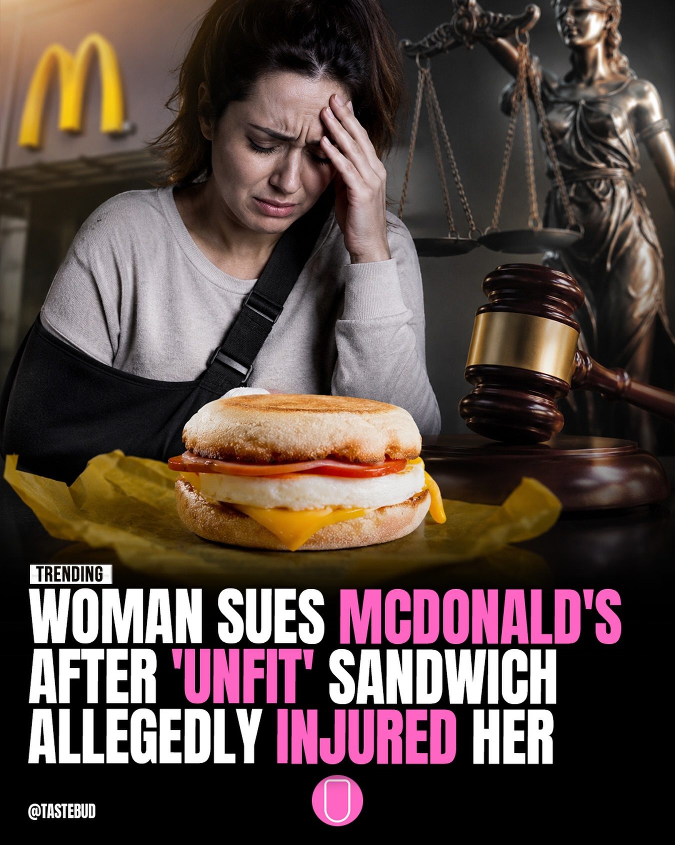 Woman Sues McDonald's After Sausage McMuffin Injury