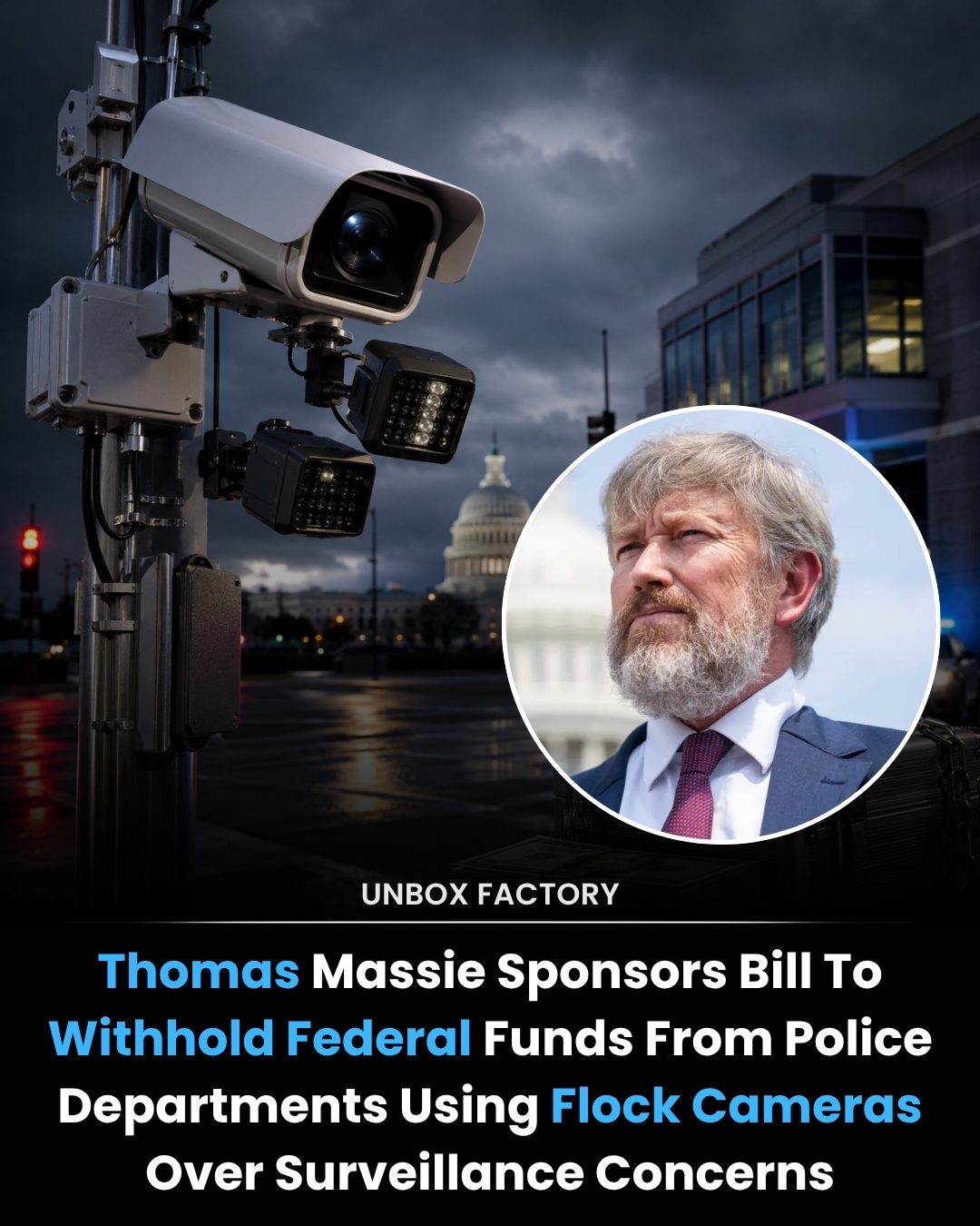 Massie Introduces Bill to Limit Federal Funds for Flock Surveillance