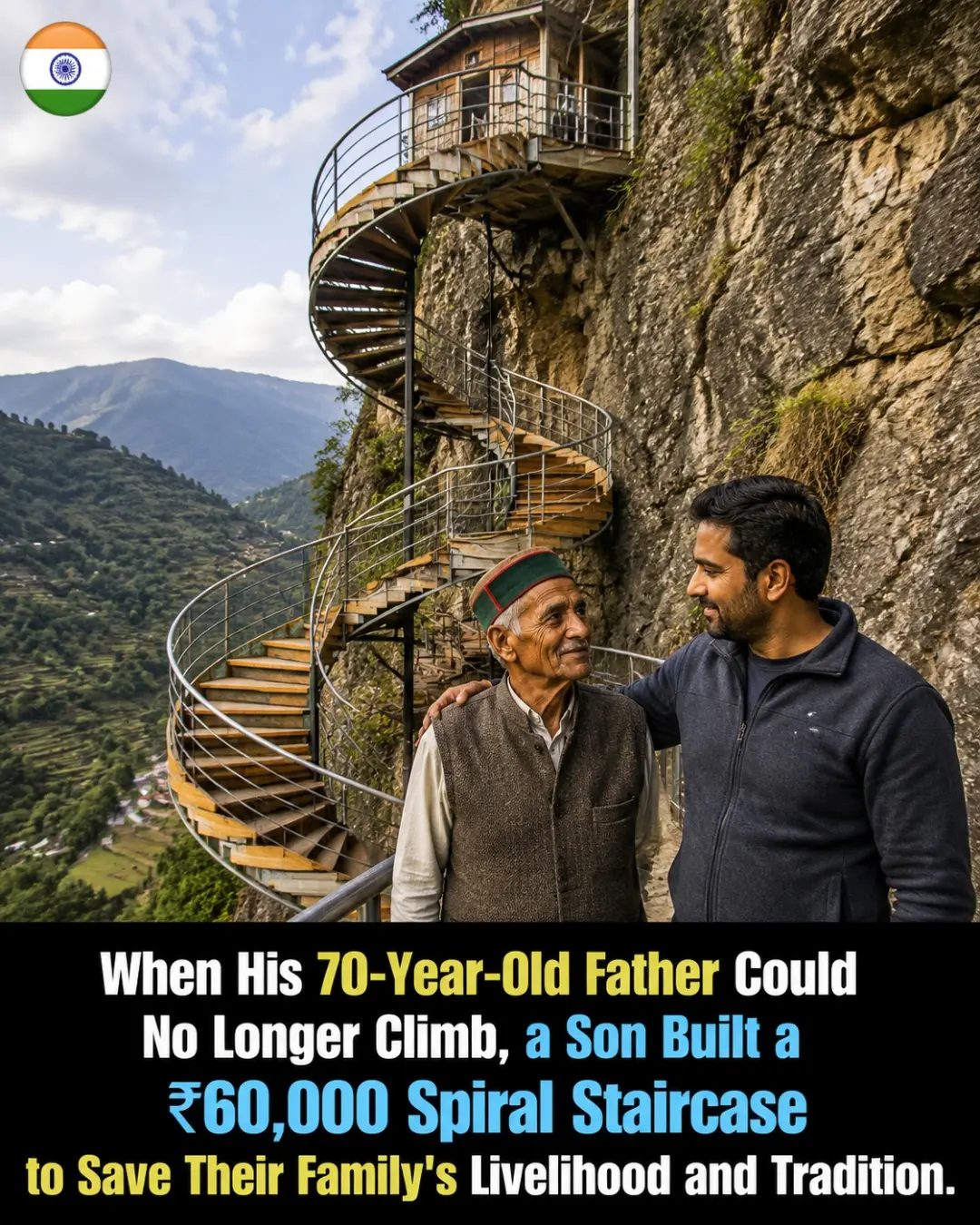 A Son's Gift: Spiral Staircase Preserves Father's Livelihood