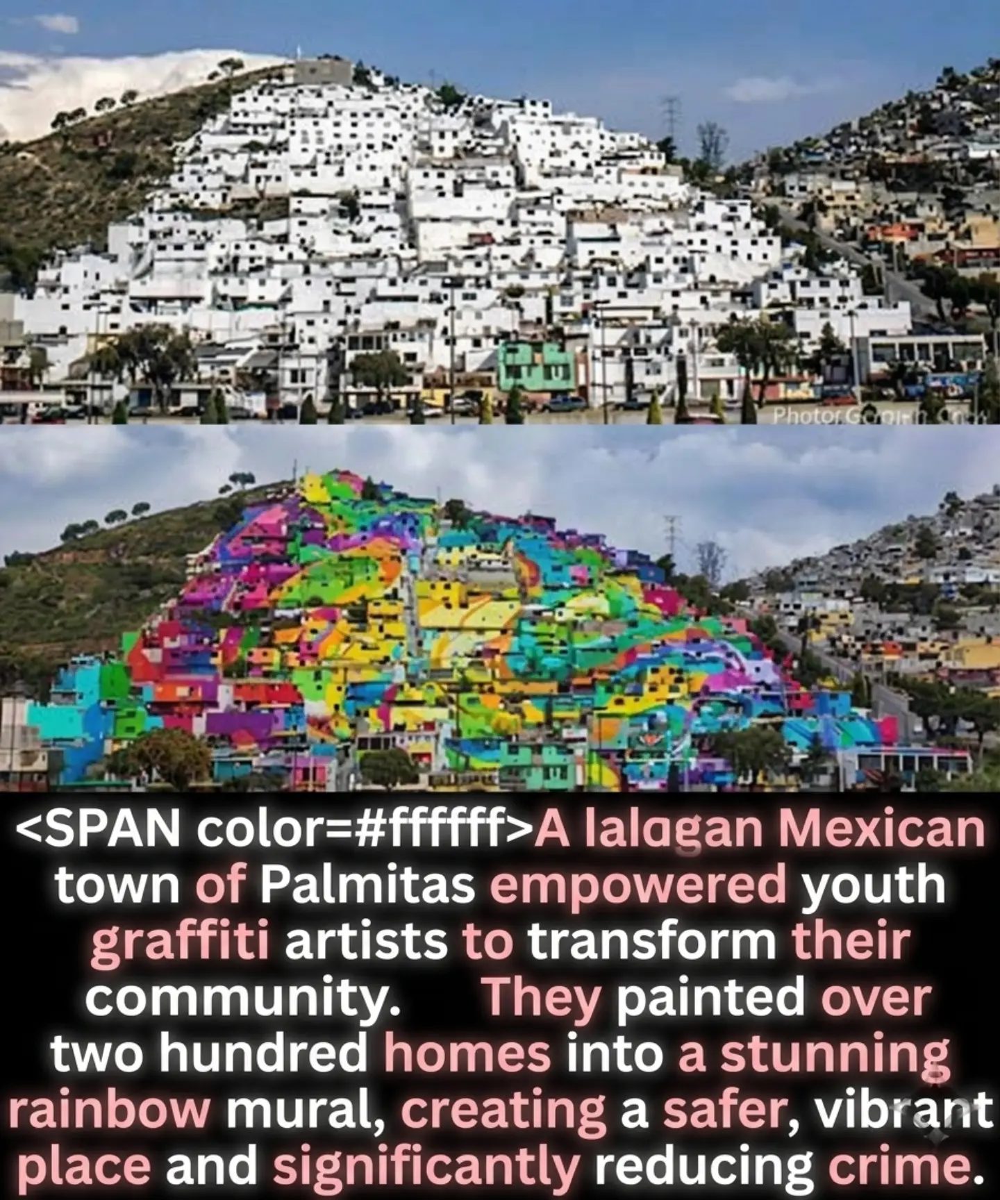Mural Revitalizes Mexican Hillside Town, Reduces Crime