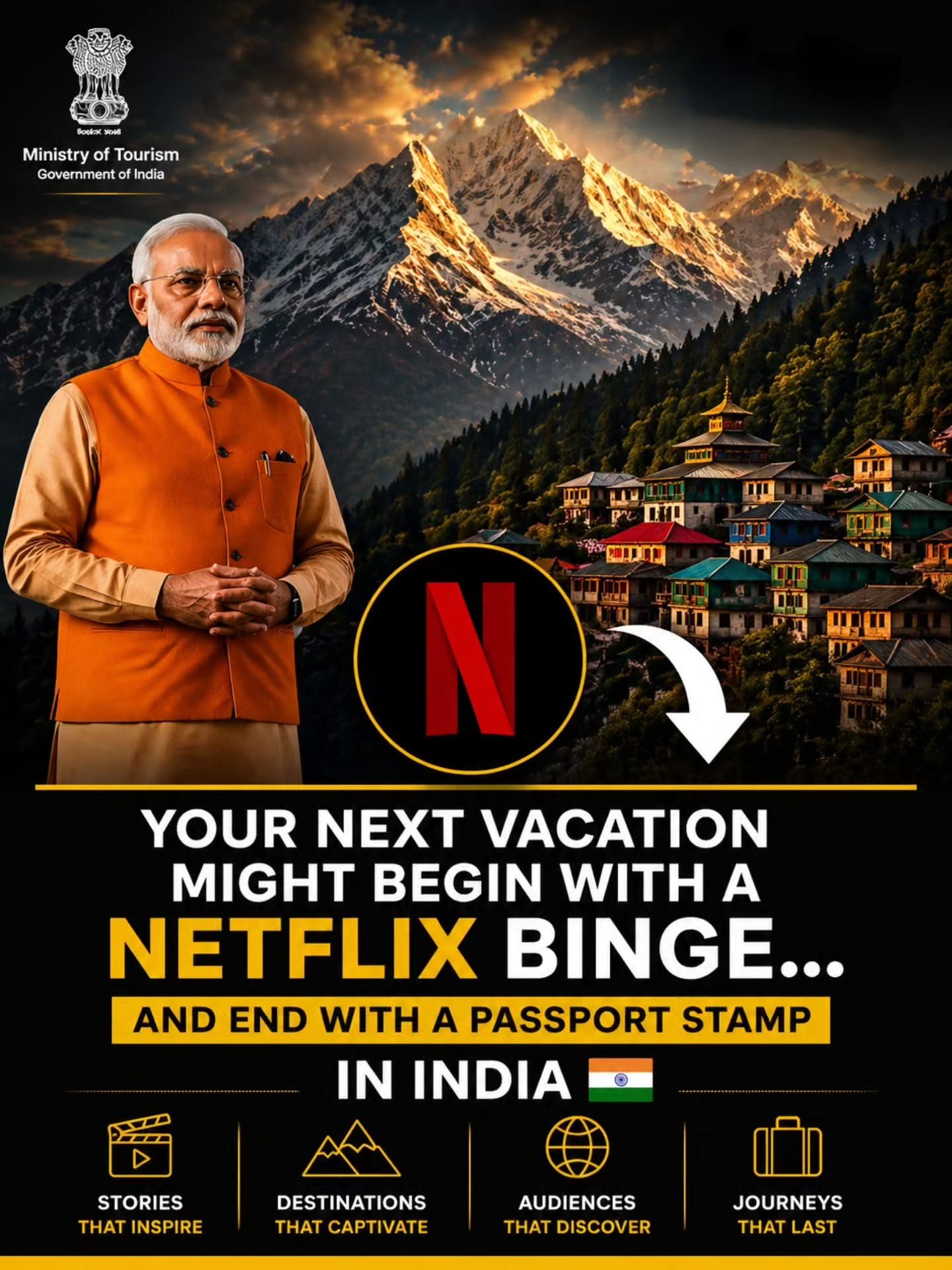 India Tourism: Netflix & Govt. of India Join to Inspire Travel