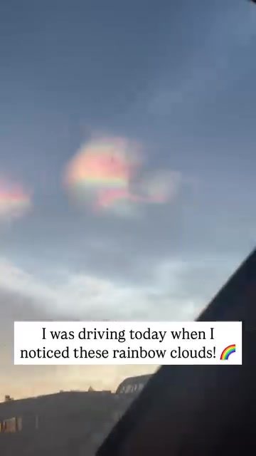 Driving and Spotting Rare Rainbow Clouds