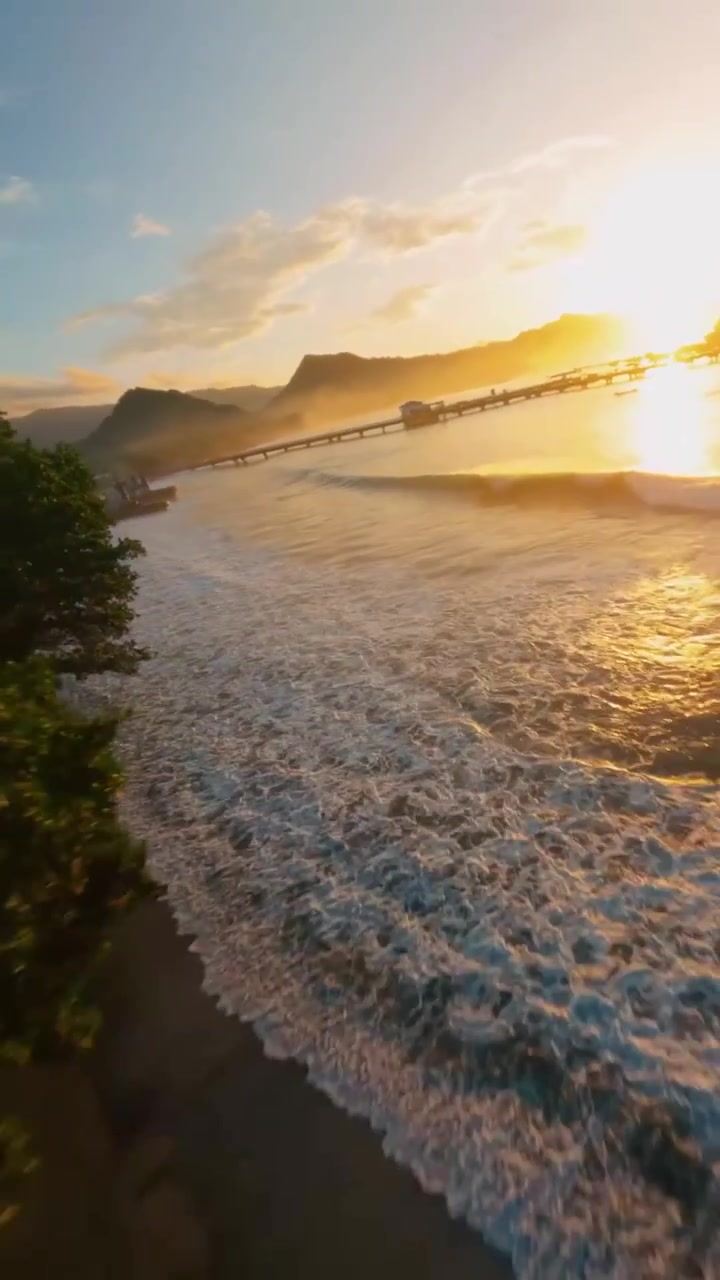 Tropical Boat Ride: Calm Waters and Sunset