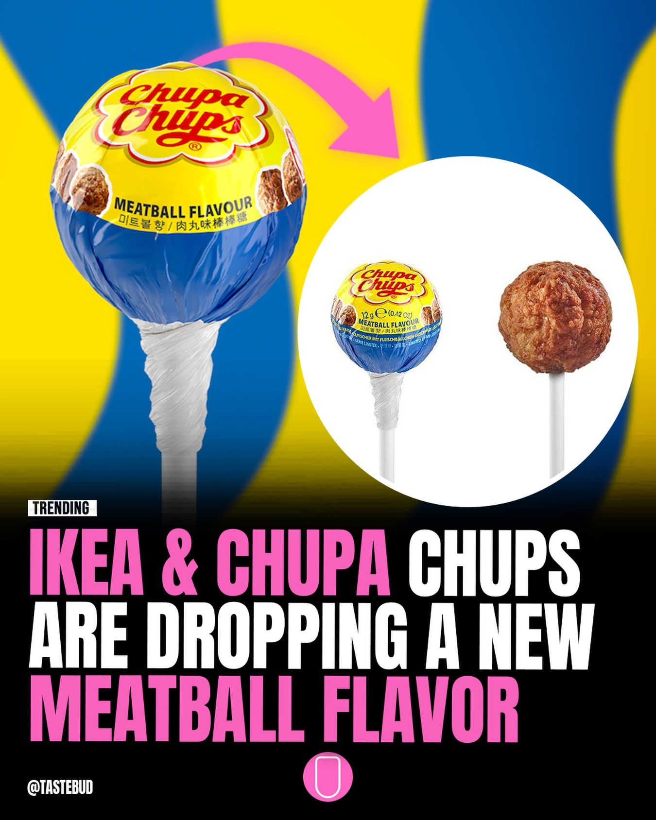 IKEA and Chupa Chups Launch Meatball-Flavored Lollipop