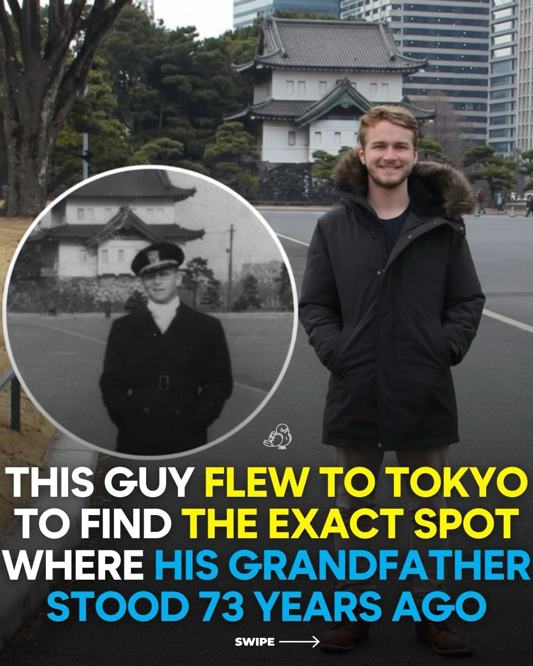 Man Retraces Grandfather's Tokyo Steps from 1940s Photo