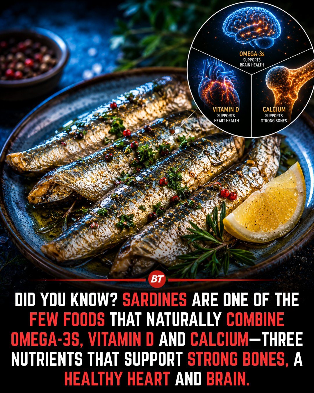 Sardines: The Powerhouse of Omega-3s, Vitamin D, and Calcium