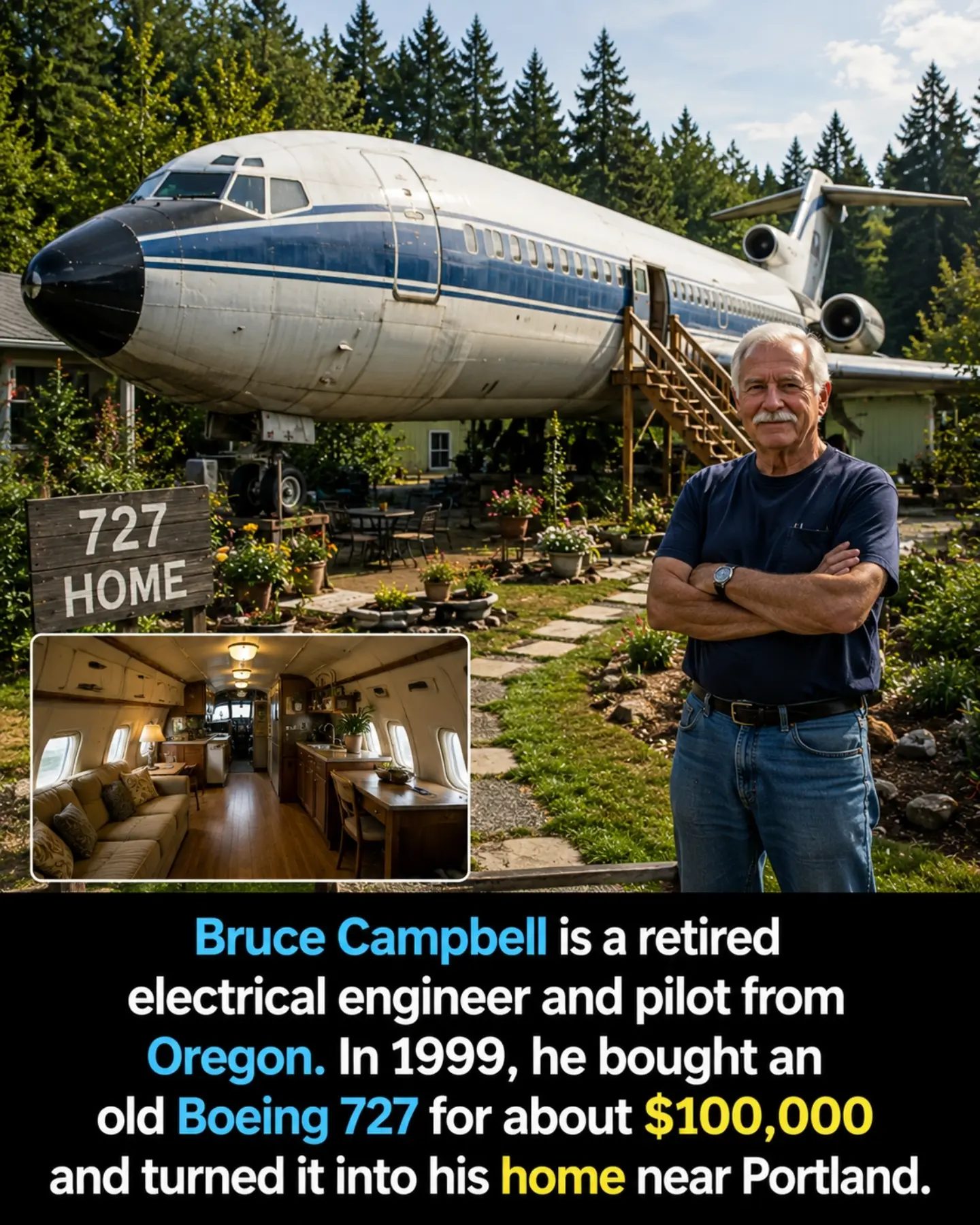 Inside the Boeing 727: A Pilot’s Unique Oregon Home