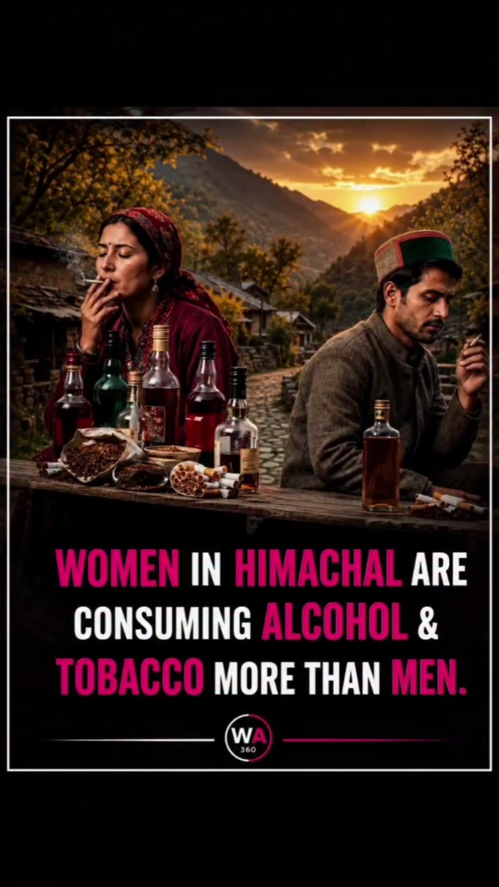 Himachal's Surprising Alcohol and Tobacco Trend: Women Lead Men