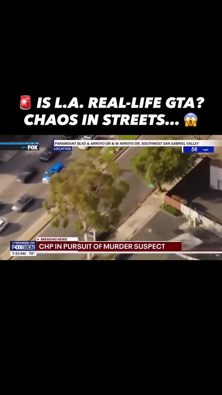 Police Chase in LA: CHP's Pursuit of Murder Suspect