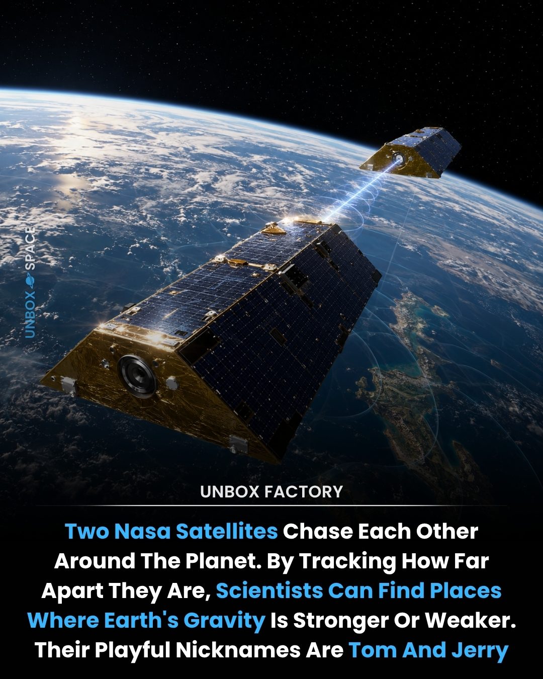 NASA's Gravity-Tracking Satellites: Tom & Jerry's Earth Mission