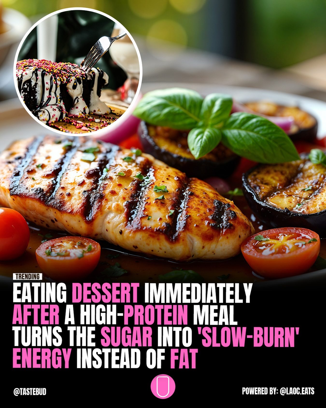 Eating Protein Before Dessert: Blood Sugar Benefits