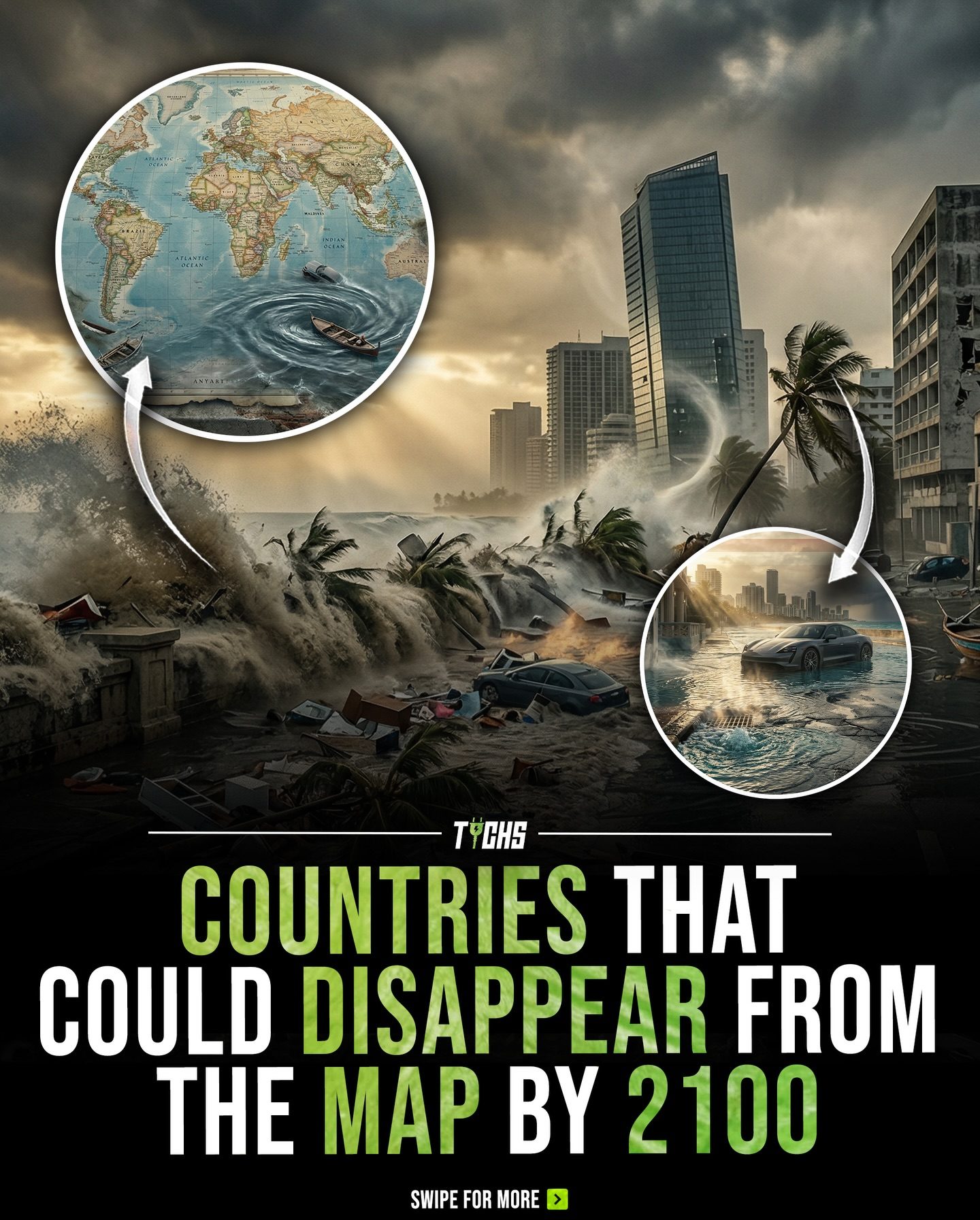 Rising Sea Levels Threaten Low-Lying Countries by 2100