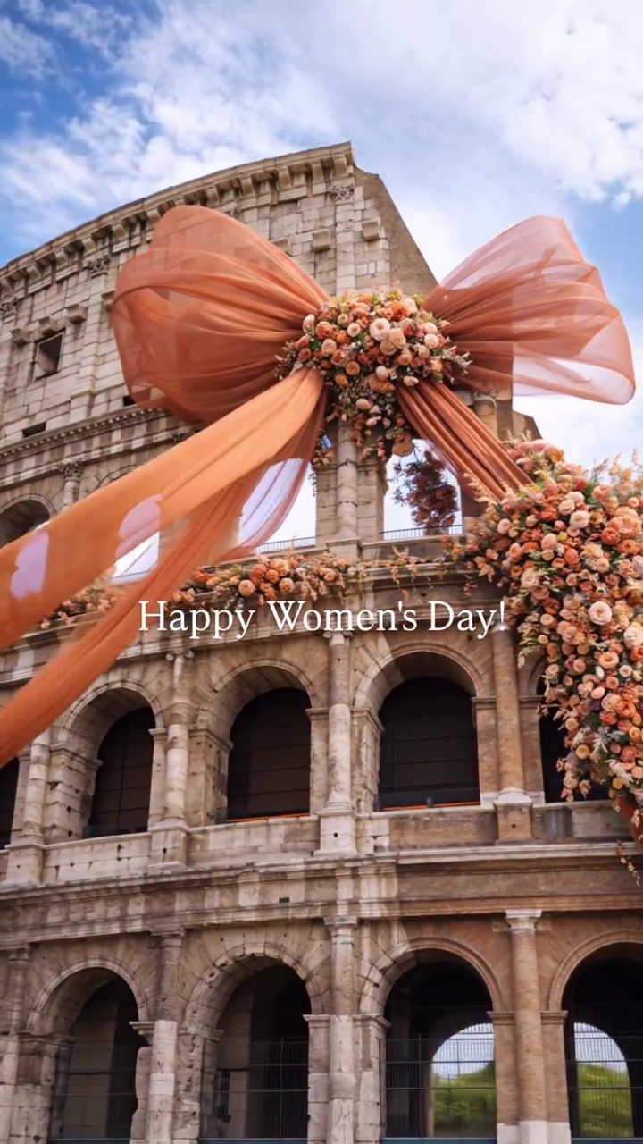 International Women's Day Landmarks Honored With Festive Bows