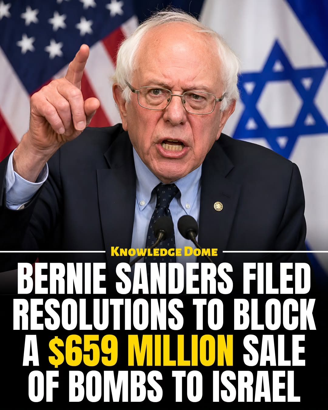 Bernie Sanders' Bid to Halt $659M Weapons Sale to Israel