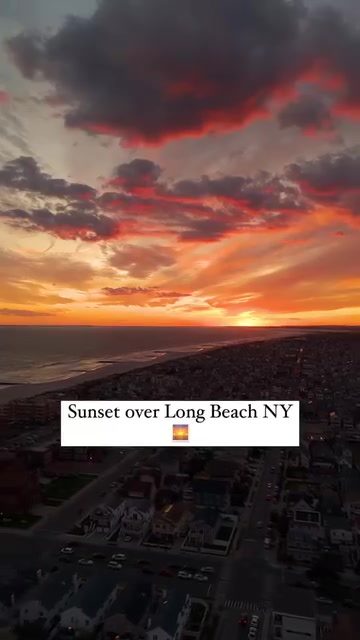 Experience a Drone-Sunset Over Long Beach, NY