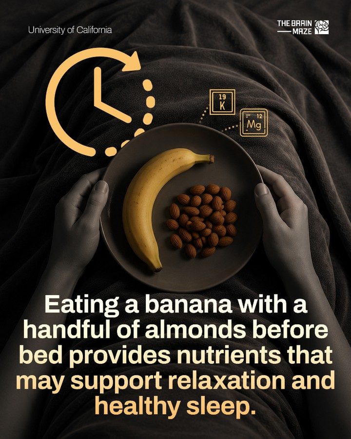 **Eating Bananas and Almonds for Better Sleep**