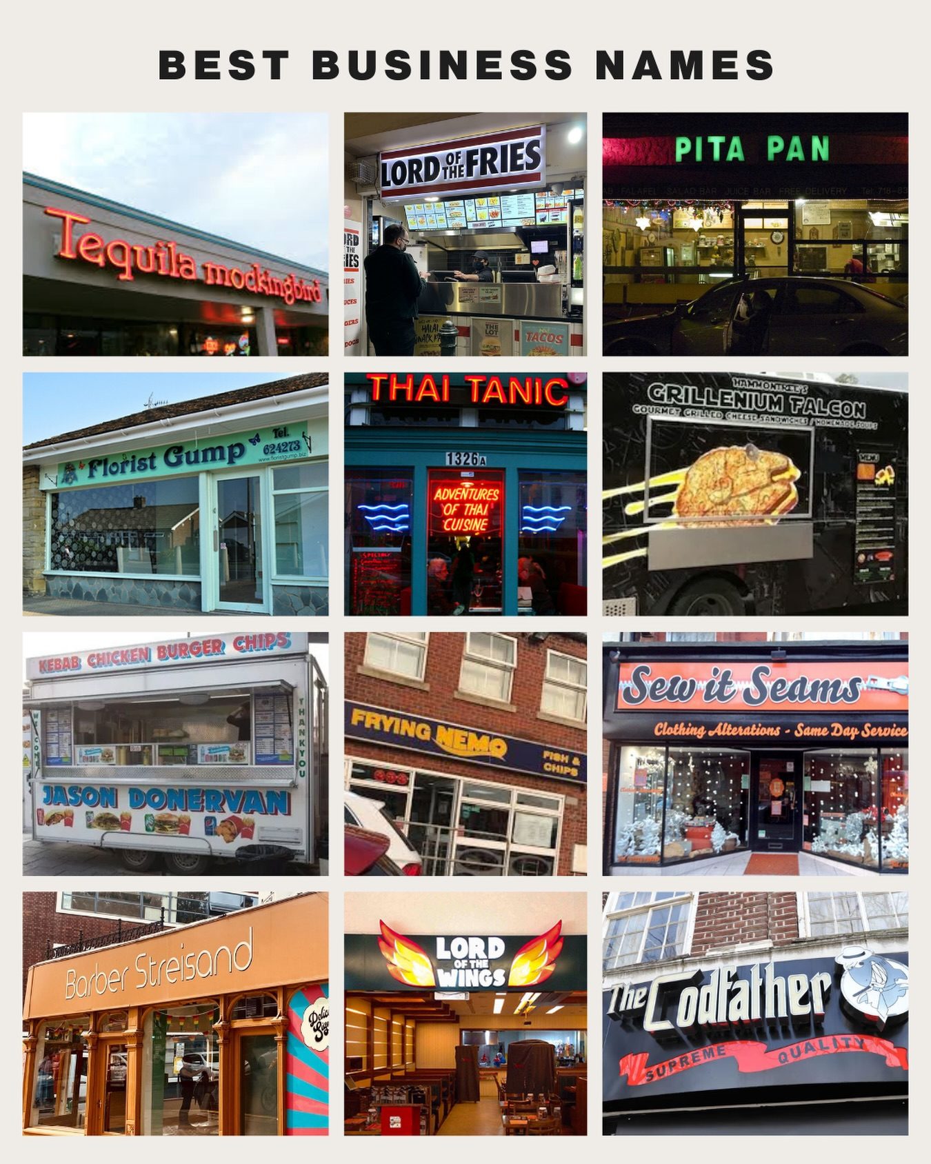 Creative Business Names: A Visual Tour of Local Signage