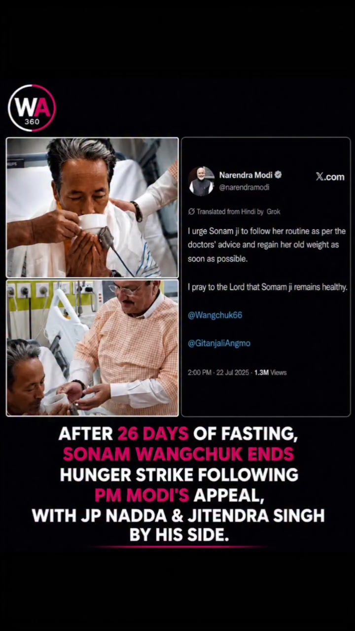 Sonam Wangchuk Ends 26-Day Fast After Modi's Appeal, Sparks Dialogue