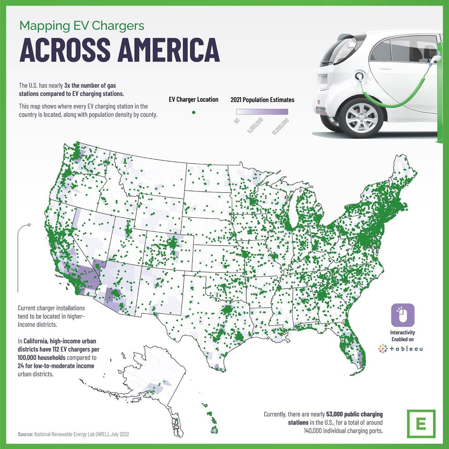 EV Charger Shortage: US Map Reveals Scarcity