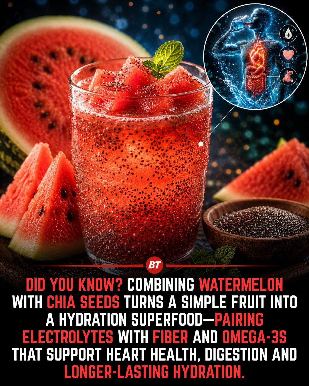 Watermelon Chia Seed Drink: A Healthy Hydration Combo