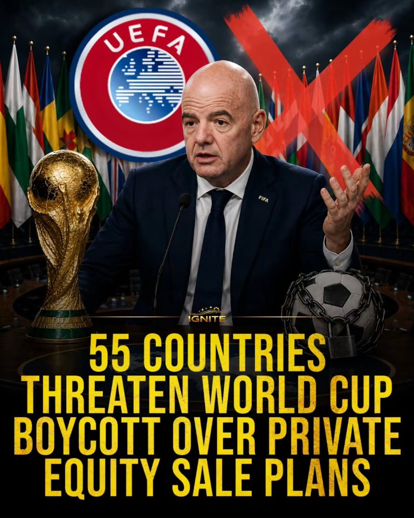 World Cup Boycott: 55 Nations Threaten Action Over FIFA Sale Plans