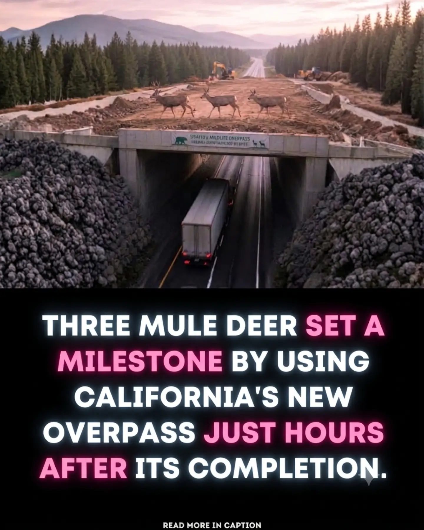 California's Wildlife Overpasses Save Local Deer and Elk