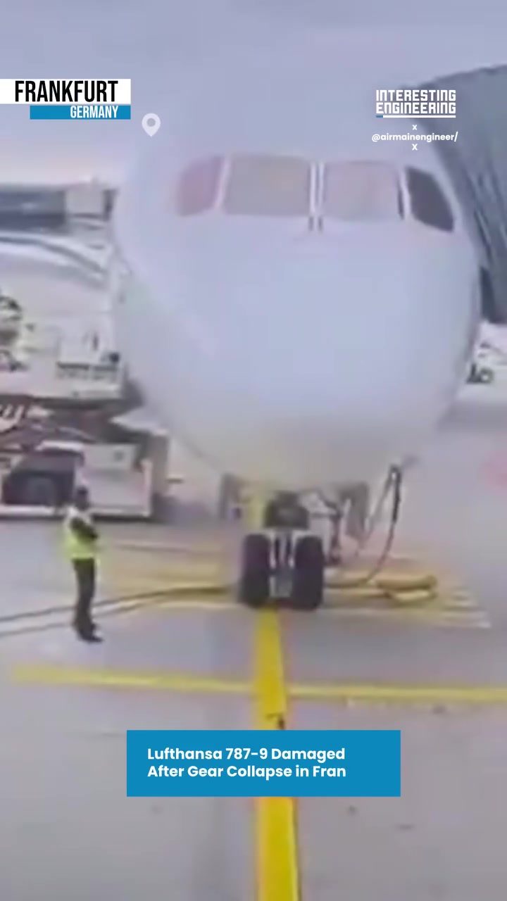 Lufthansa 787-9 Incident: Damage Assessment at Frankfurt Airport
