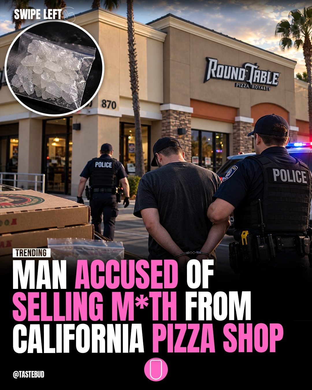 Round Table Pizza Drug Bust in Dinuba