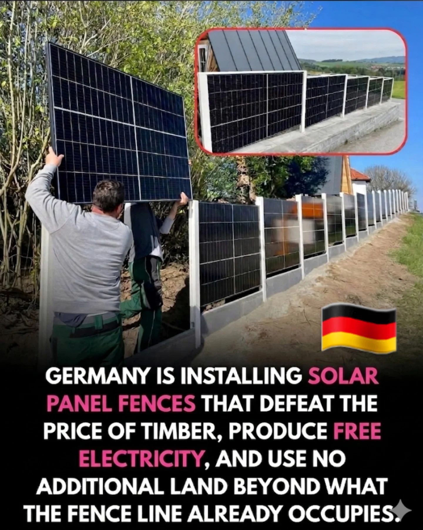 Germany's Solar Panel Fence Innovation: Savings, Energy, and Space