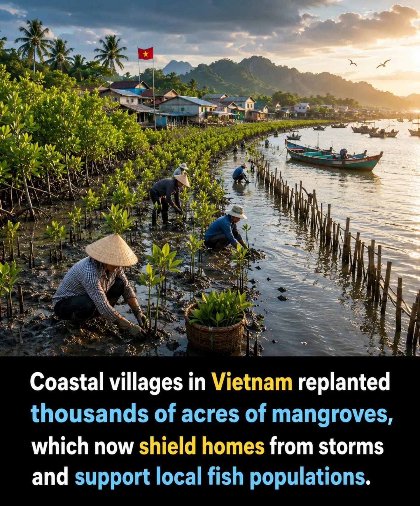 Mangrove Restoration Boosts Coastal Protection in Vietnam