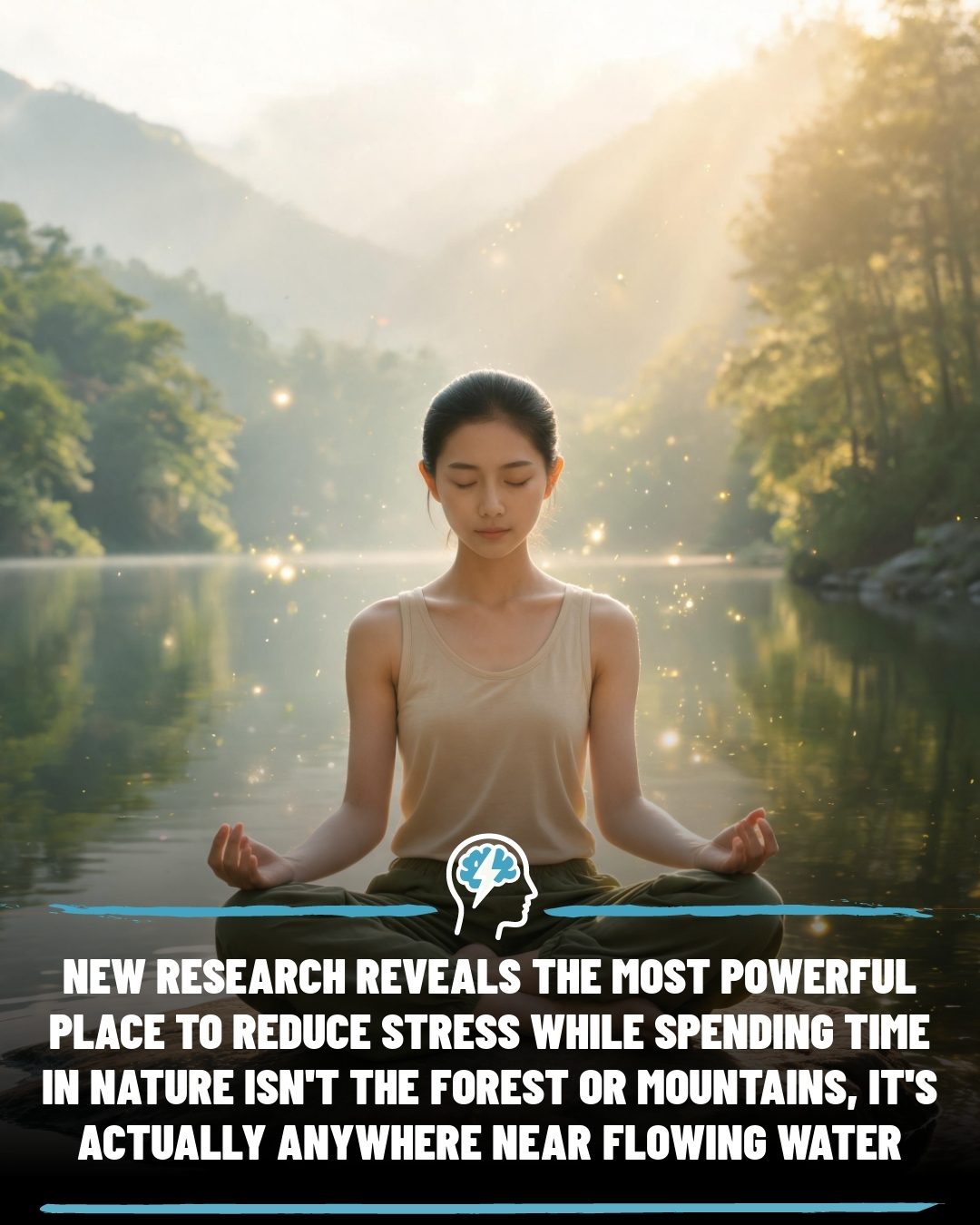 The Calming Power of Water: Meditation Near Flowing Water