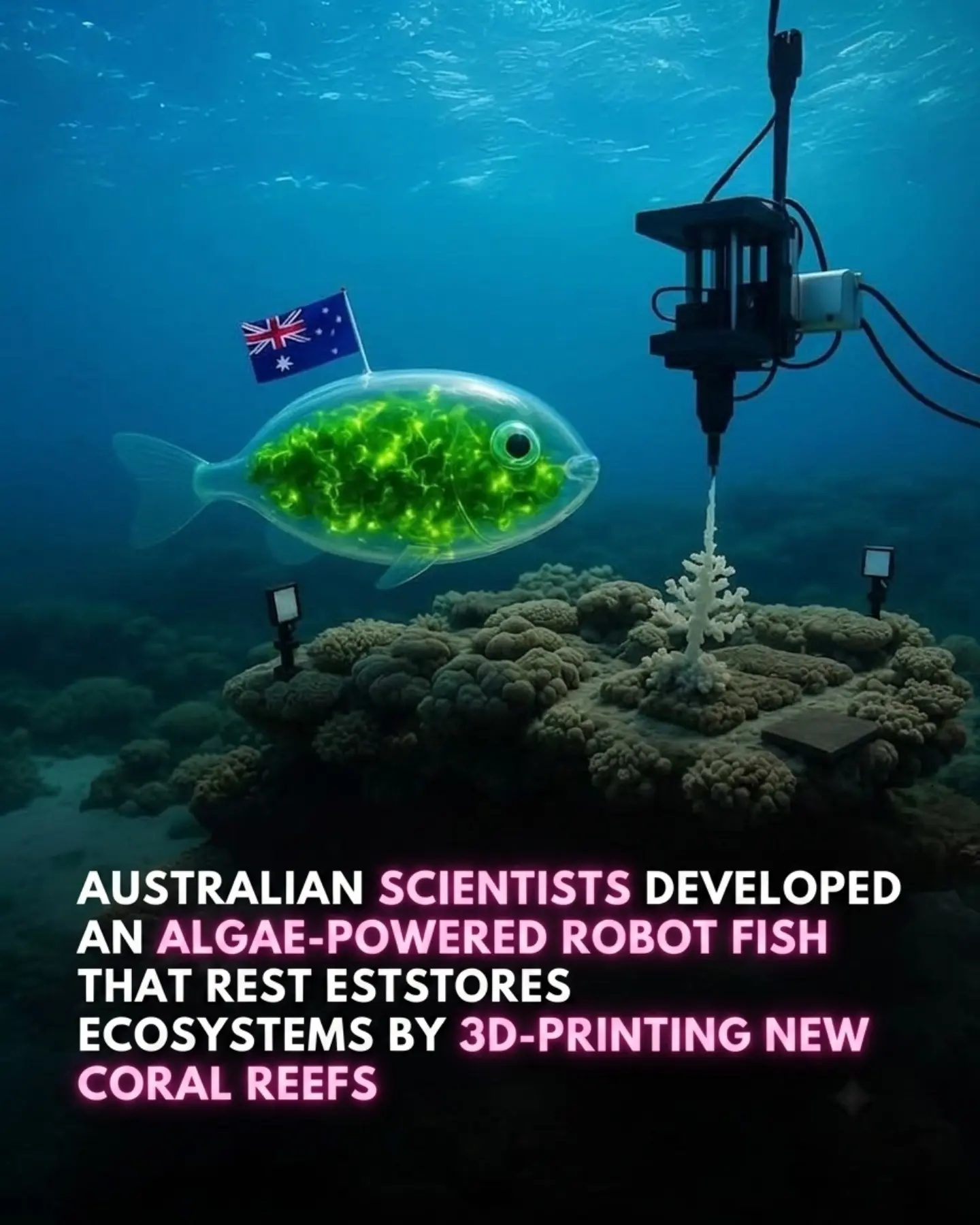 Algae-Powered Robots Are Revolutionizing Coral Reef Restoration