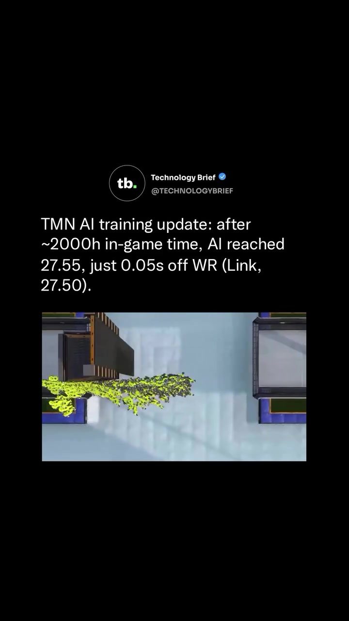 AI Fails to Beat Human in Trackmania Nations Despite 2000 Hours of Training