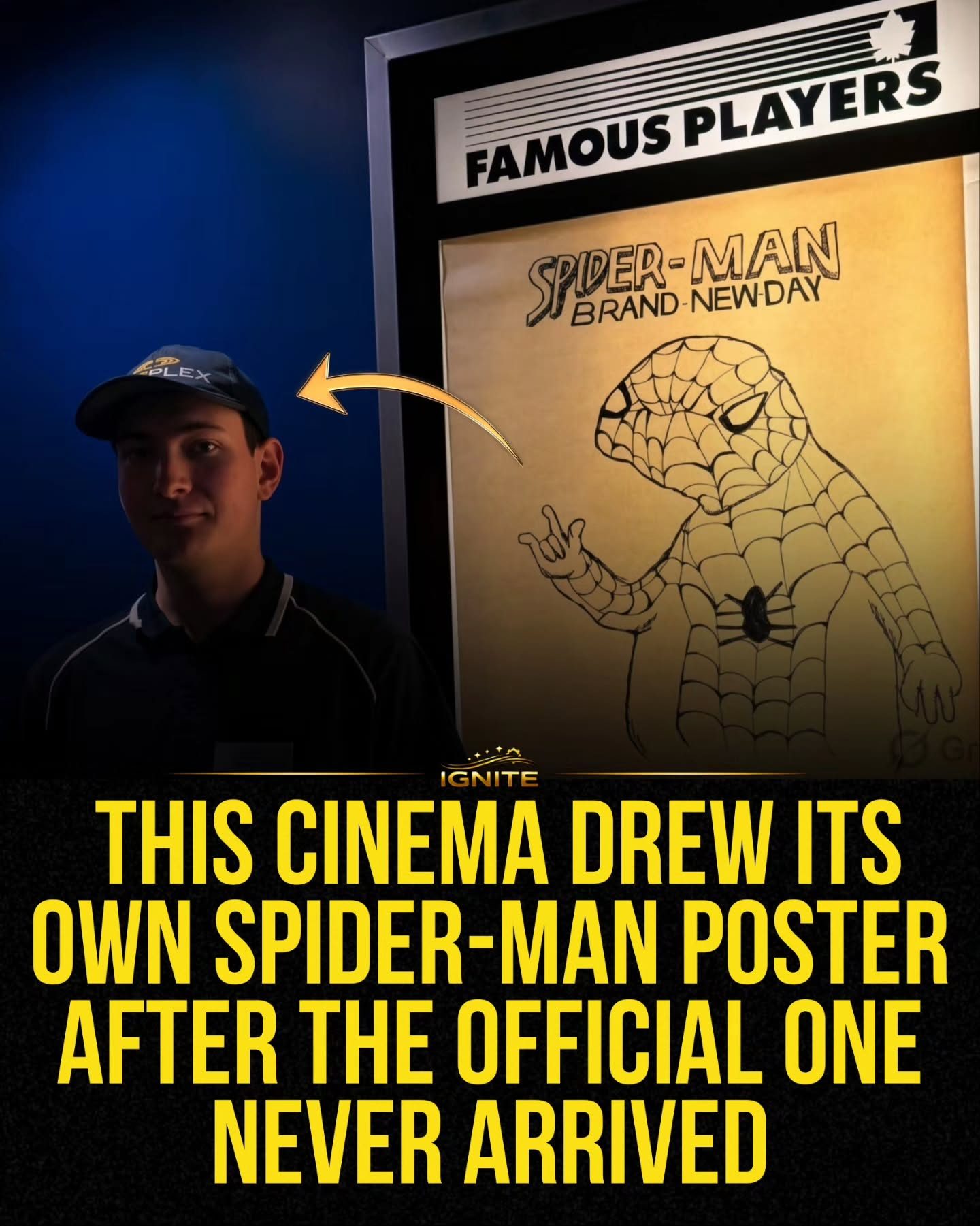 Cinema Creates Homemade Spider-Man Poster After Official One Misses
