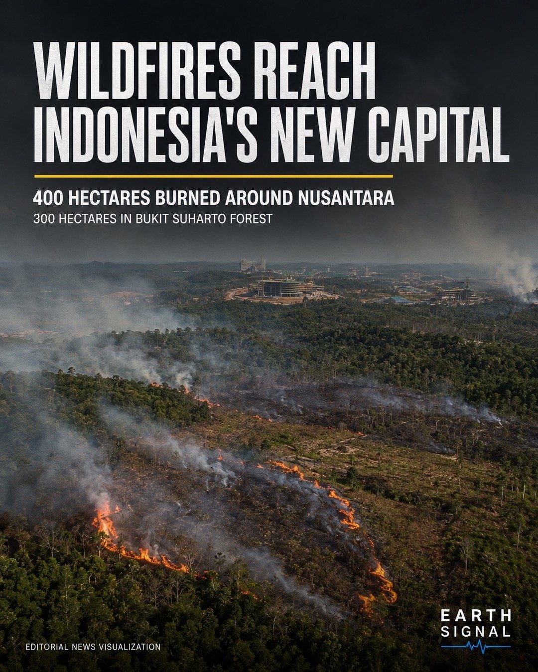 Wildfires Threaten Indonesia's New Capital, Nusantara
