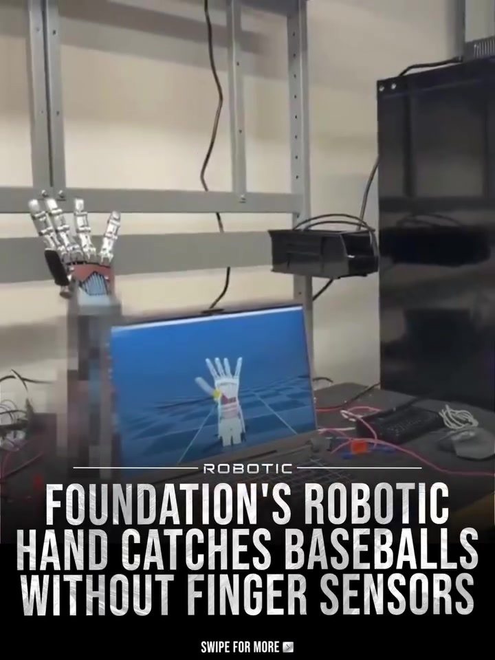 Foundation Robotic's Sensorless Hand Catches Fast Baseballs