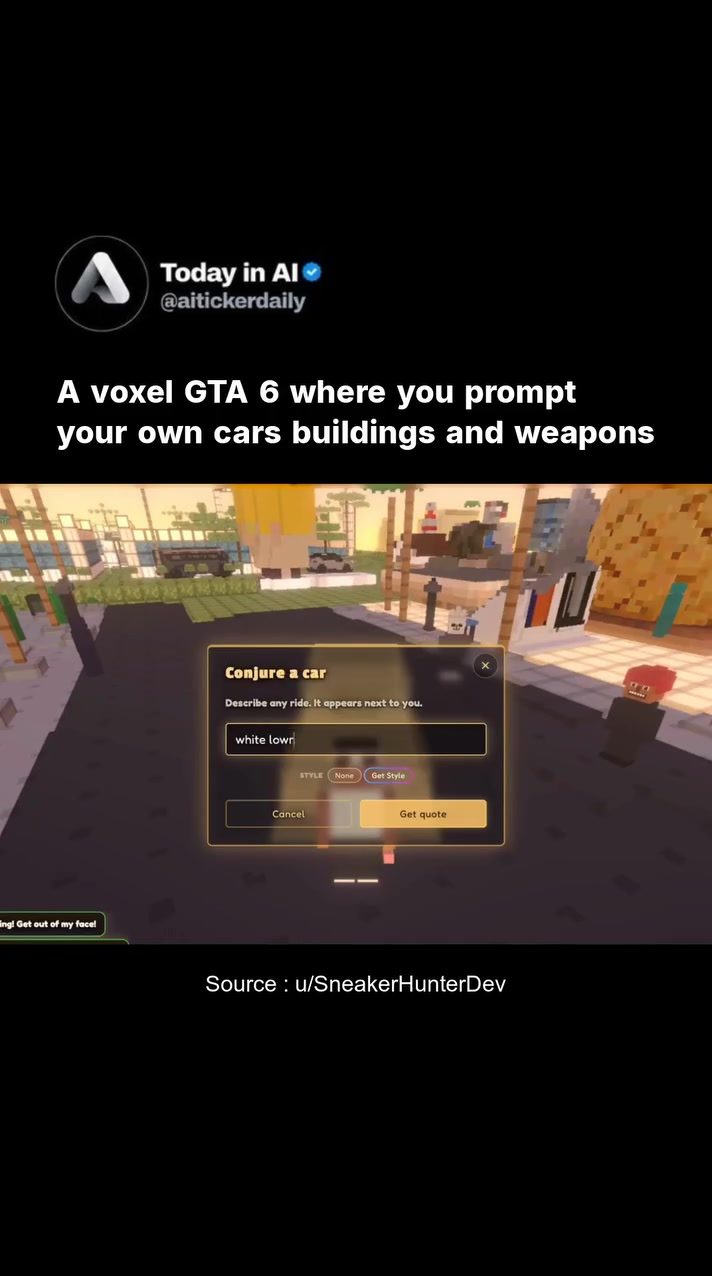 Explore the AI-Powered Voxel Game Revolutionizing GTA 6