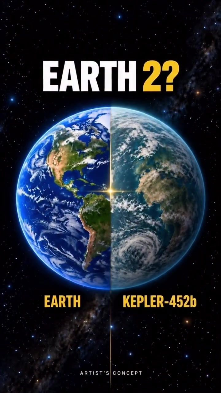 Earth vs Kepler-452b: An Artist's Concept Comparison