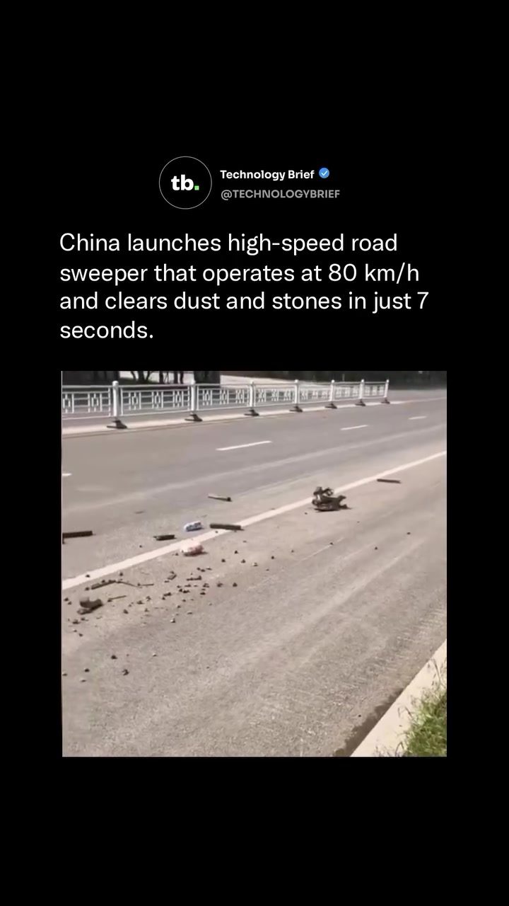 China's High-Speed Road Sweepers: Cleaning Highways at 80 km/h
