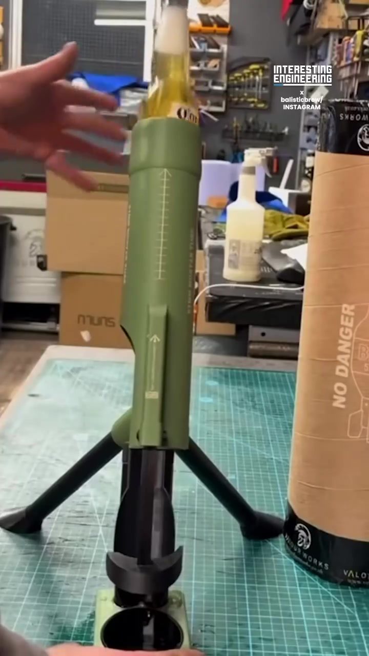 Ballistic Brew: The Beer Bottle Launcher Gadget