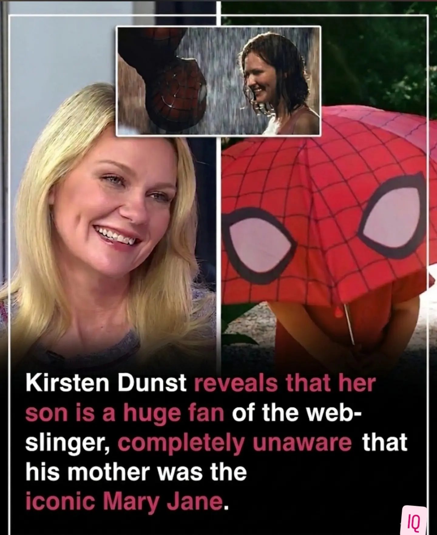 Kirsten Dunst's Son Loves Spider-Man, Unaware of Her Role