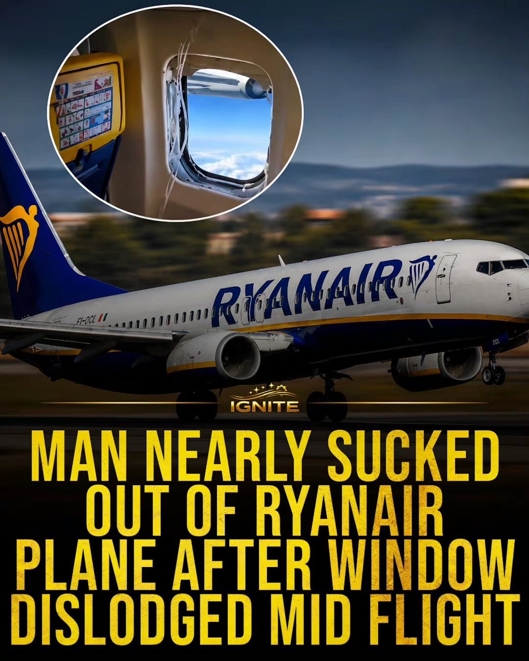 Ryanair Window Dislodged Mid-Flight: A Near Miss