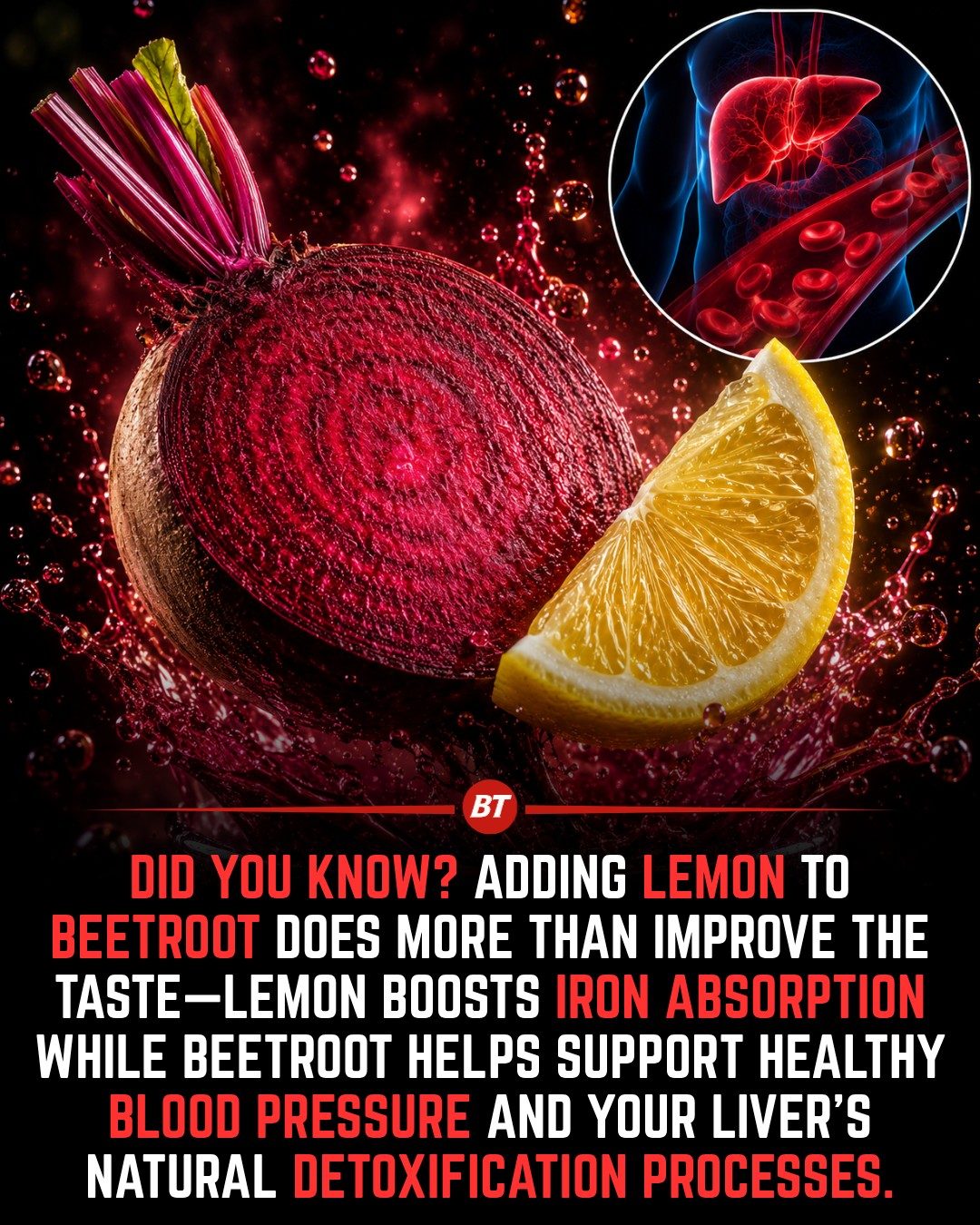 Beetroot and Lemon: Boost Iron, Blood Pressure, and Liver Function