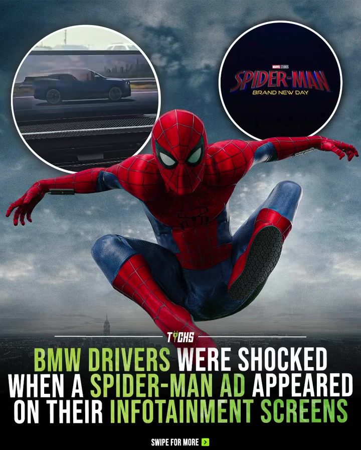 **BMW and Spider-Man Surprise Drivers with Unique Infotainment Ad**