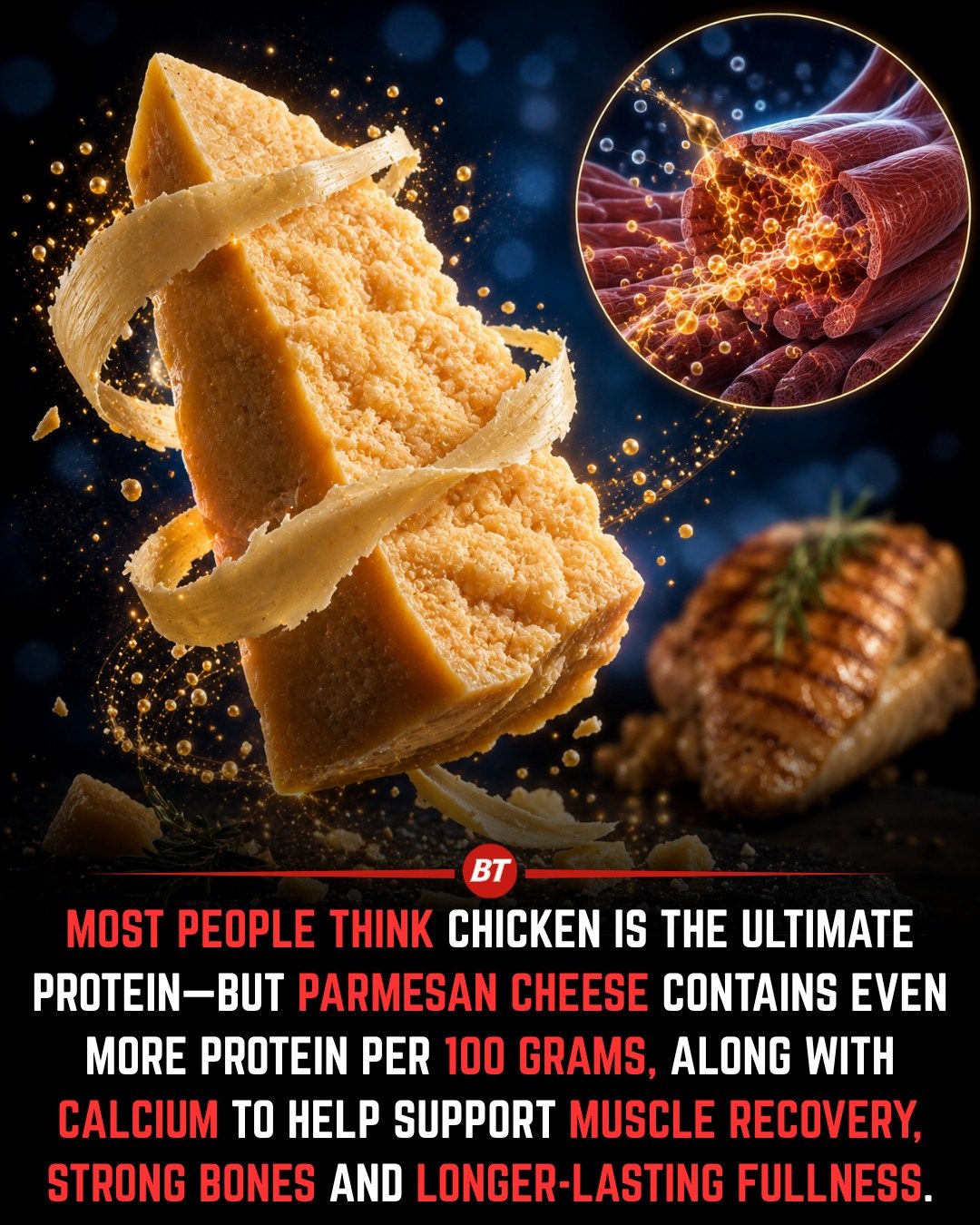 Parmesan Cheese: More Protein Than Chicken