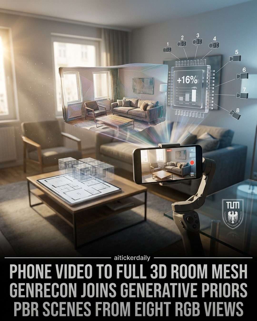 AIDriven 3D Room Scenes from Smartphone Video