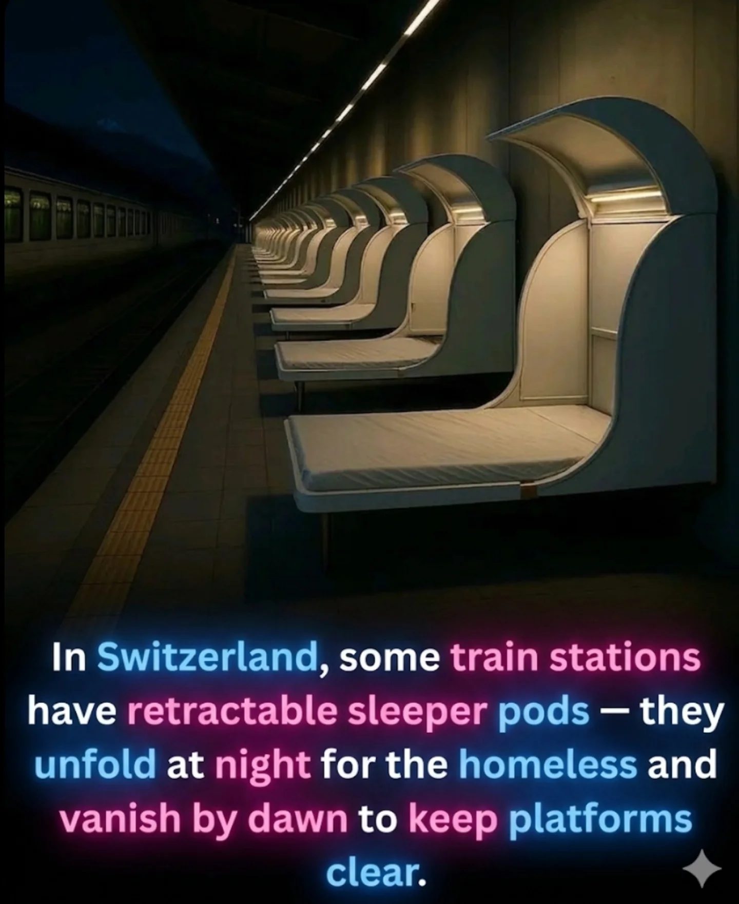 Swiss Train Stations Offer Discreet Sleeping Spots for Homeless