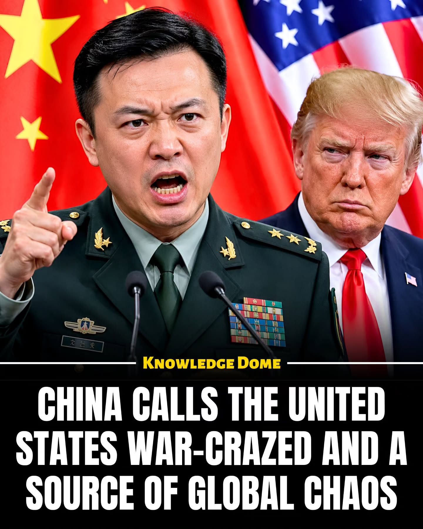 China's Defense Ministry Accuses US of Global Chaos