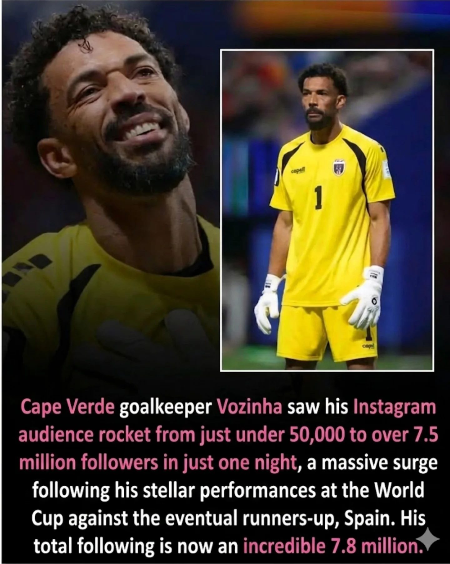 Vozinha: From 50k to 7.8M Instagram Followers After World Cup Heroics